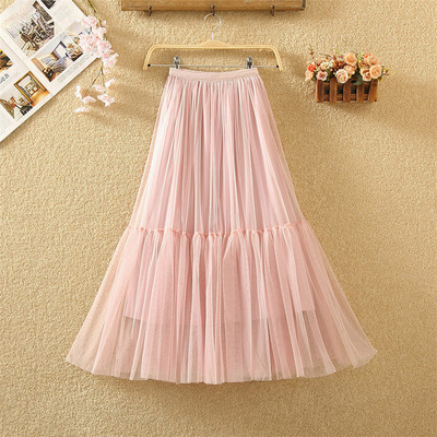 Fusta de dama model nou in mai multe culori cu tul