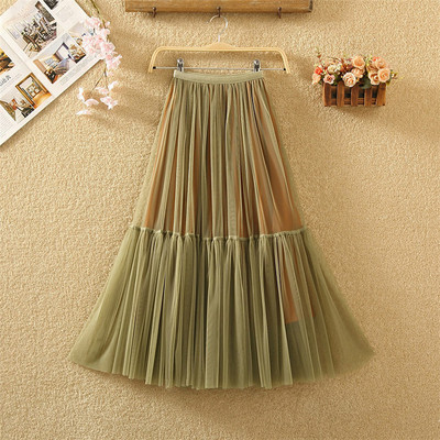 Fusta de dama model nou in mai multe culori cu tul