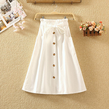 Fusta de dama actuala in mai multe culori cu nasturi