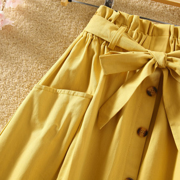 Fusta de dama actuala in mai multe culori cu nasturi