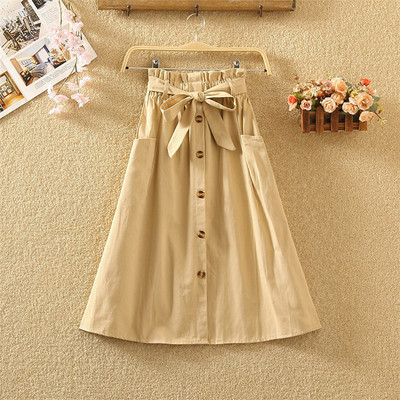 Fusta de dama actuala in mai multe culori cu nasturi