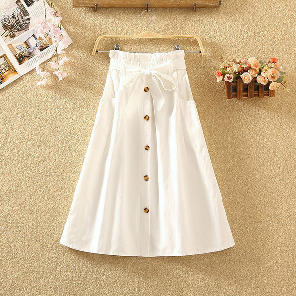 Fusta de dama actuala in mai multe culori cu nasturi