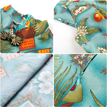 Rochie moderna de dama - model drept de culoare albastra