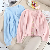 Vesta casual dama cu guler in forma de V in diferite culori