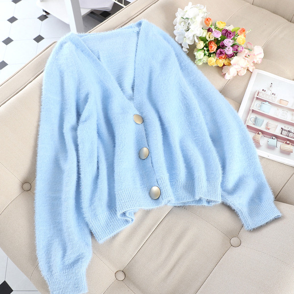 Vesta casual dama cu guler in forma de V in diferite culori