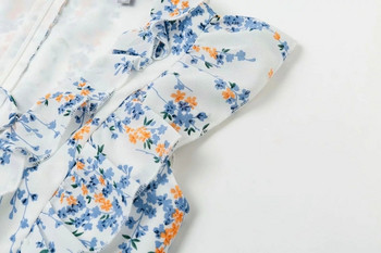 Rochie de dama actuala in alb si cravate