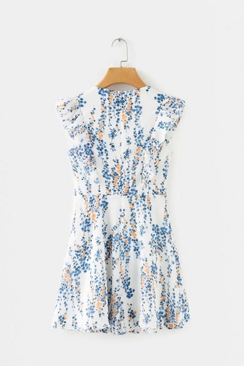 Rochie de dama actuala in alb si cravate