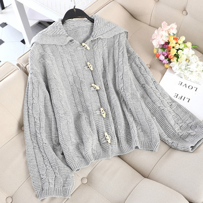 Lezser női kardigán kapucnis három színben