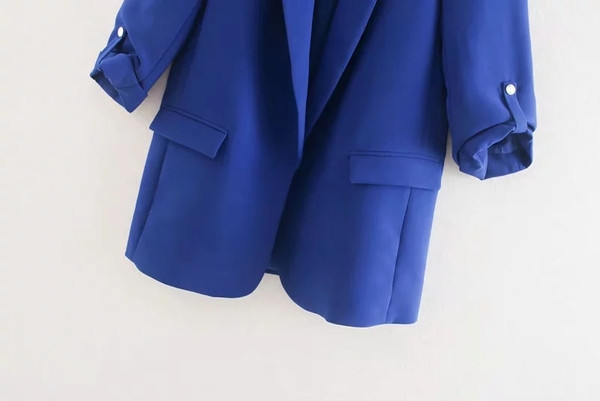 Geaca de dama stil nou model in albastru si negru