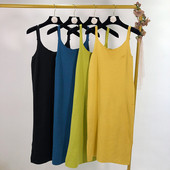 Pántos, vékony kötésű női ruha négy színben