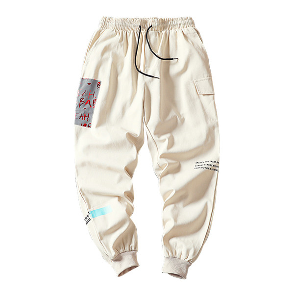 Pantaloni barbatesti in trei culori cu inscriptii si cravate