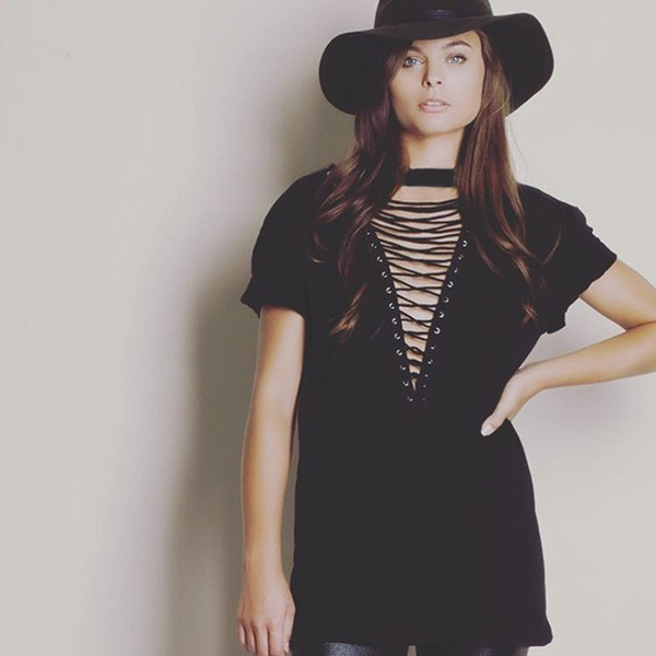 Rochie moderna de dama cu maneci scurte si cravate in doua culori