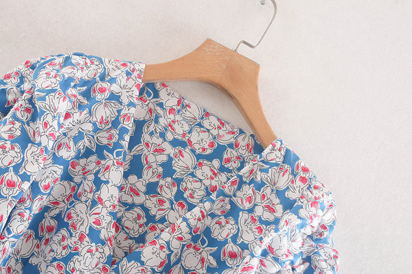 Rochie de dama model nou cu decolteu in V si maneci 3/4