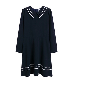 Rochie de dama de actualitate in doua culori - model croiat