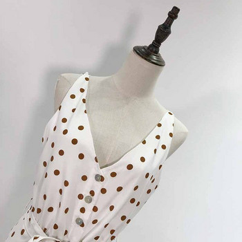 Rochie lunga de dama cu bretele si cravate