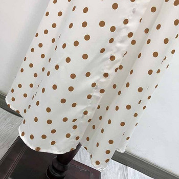 Rochie lunga de dama cu bretele si cravate