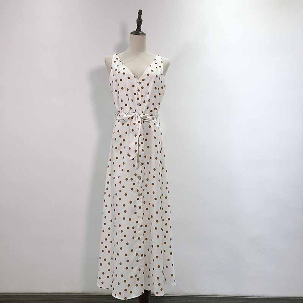 Rochie lunga de dama cu bretele si cravate