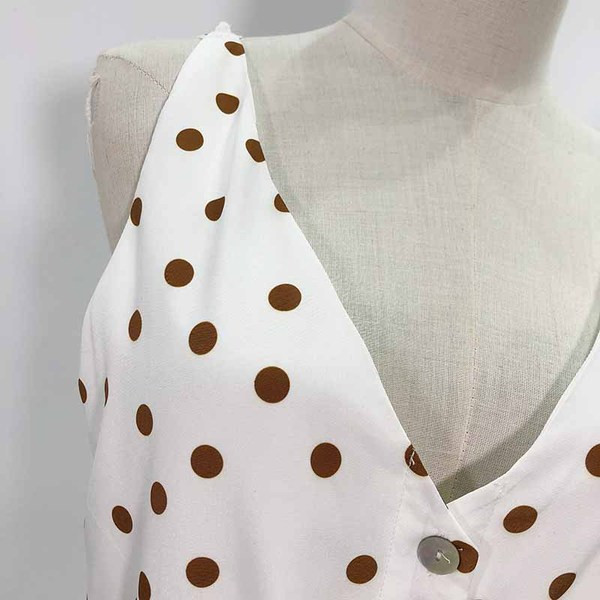 Rochie lunga de dama cu bretele si cravate