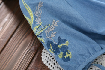 Rochie casual de dama in albastru cu maneci scurte