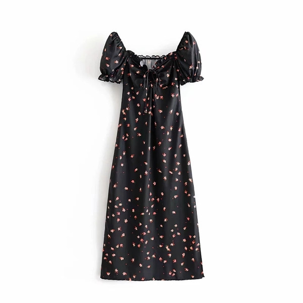 Rochie elegantă de damă în negru, cu umerii goi