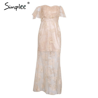 Stílusos női ruha csipkével és rövid ujjú bézs színben