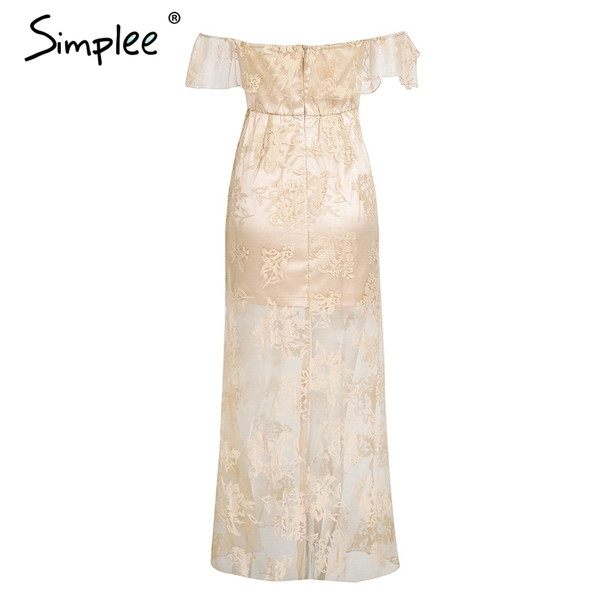 Stílusos női ruha csipkével és rövid ujjú bézs színben