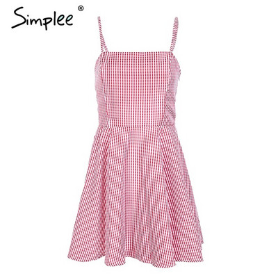 Rochie elegantă de damă cu bretele subțiri în albastru și roz