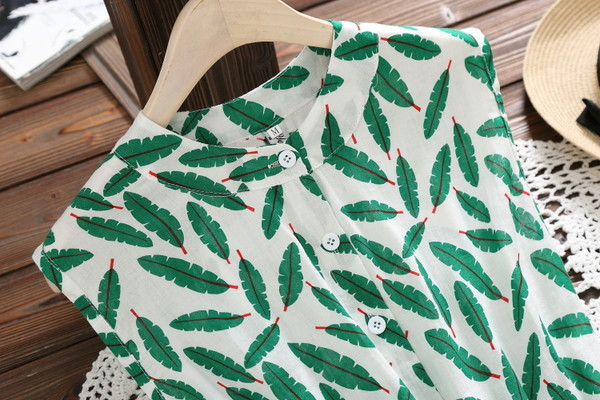 Rochie moderna de dama cu model floral si talie inalta