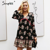 Rochie casual de dama cu maneci lungi de culoare neagra