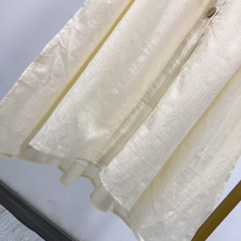 Rochie lunga de dama cu talie elastica si maneci scurte