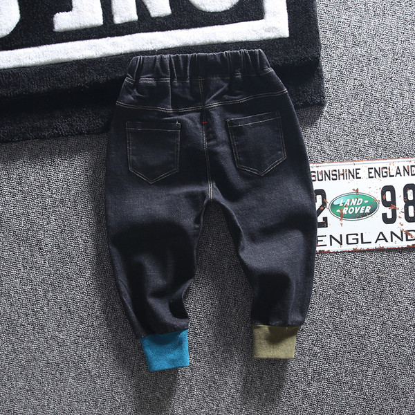 Blugi actuali pentru copii cu sireturi si buzunare - pentru baieti