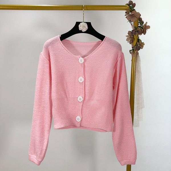 Cardigan dama din tricotat subtire - trei culori