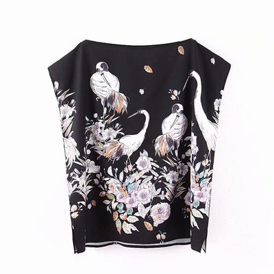 Maieu de dama de culoare neagra cu model