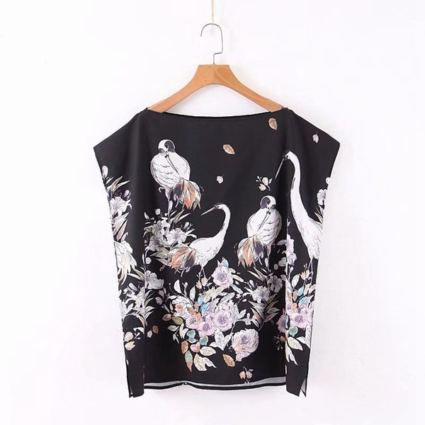 Maieu de dama de culoare neagra cu model