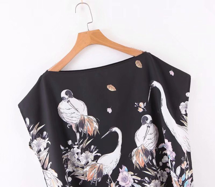 Maieu de dama de culoare neagra cu model