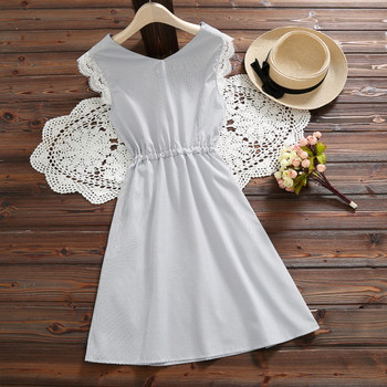 Rochie moderna de dama - model croiat cu talie elastica