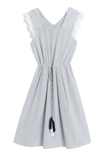 Rochie moderna de dama - model croiat cu talie elastica