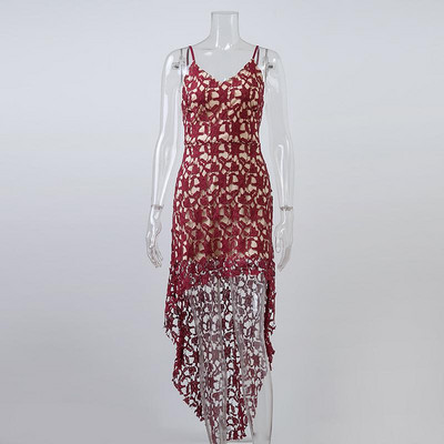 Rochie de dama eleganta cu dantela si bretele subtiri in trei culori