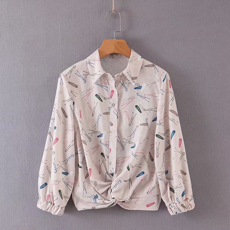 Cămașă de damă cu mâneci 7/8 și guler clasic - două culori