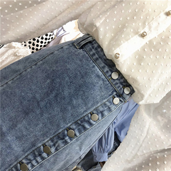 Fusta scurta de dama cu inchidere laterala si talie inalta