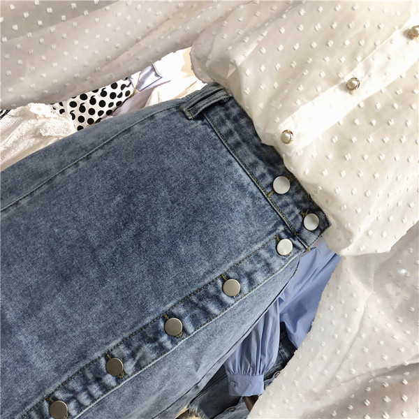 Fusta scurta de dama cu inchidere laterala si talie inalta