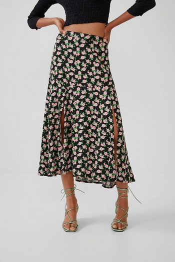 Fusta lungă damă cu fante - model croiat