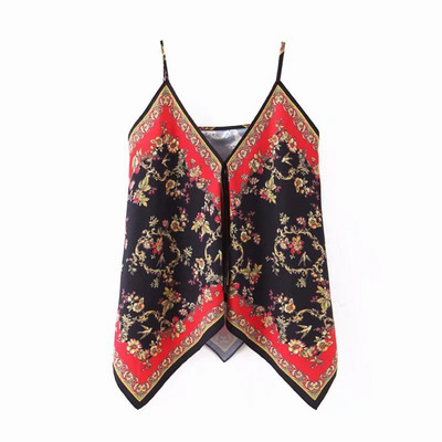 Top de damă asimetric cu model cu model