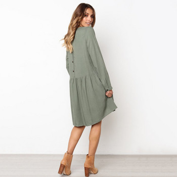 Lezser női ruha hosszú ujjal, három színben