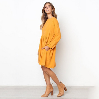 Lezser női ruha hosszú ujjal, három színben