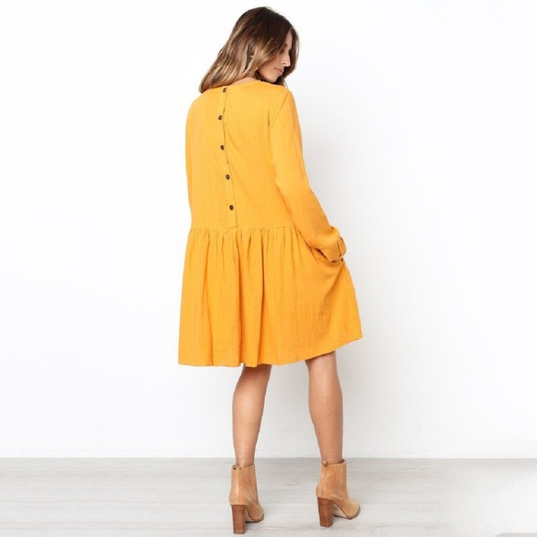 Lezser női ruha hosszú ujjal, három színben