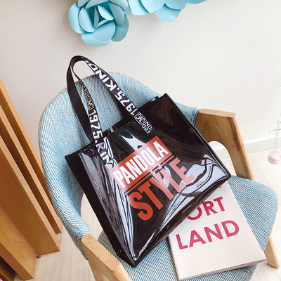 Geanta de dama moderna cu inscriptii in patru culori