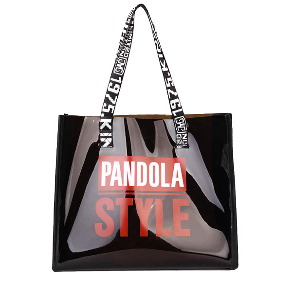 Geanta de dama moderna cu inscriptii in patru culori