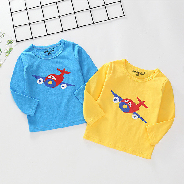 Gyermek blúz kék és sárga rátéttel - fiúknak