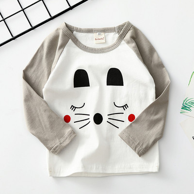 Gyermek blúz két színben, rátéttel - lányoknak